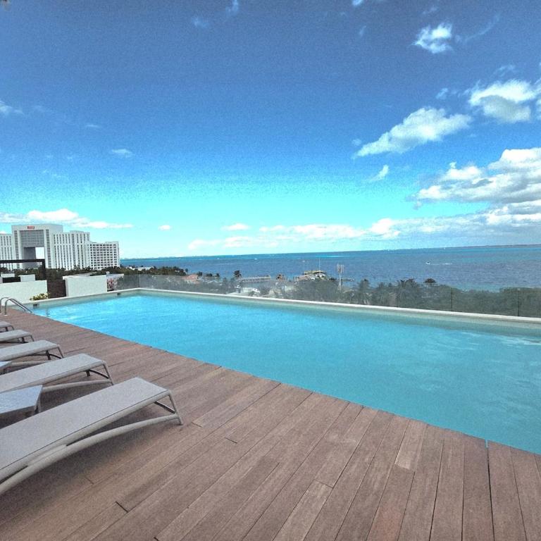 TAKH, Elegant Condo 2BR Rooftop Pool Ocean View & Balcony lagoon view - Apartamento Familiar de 2 dormitorios con vistas - 16