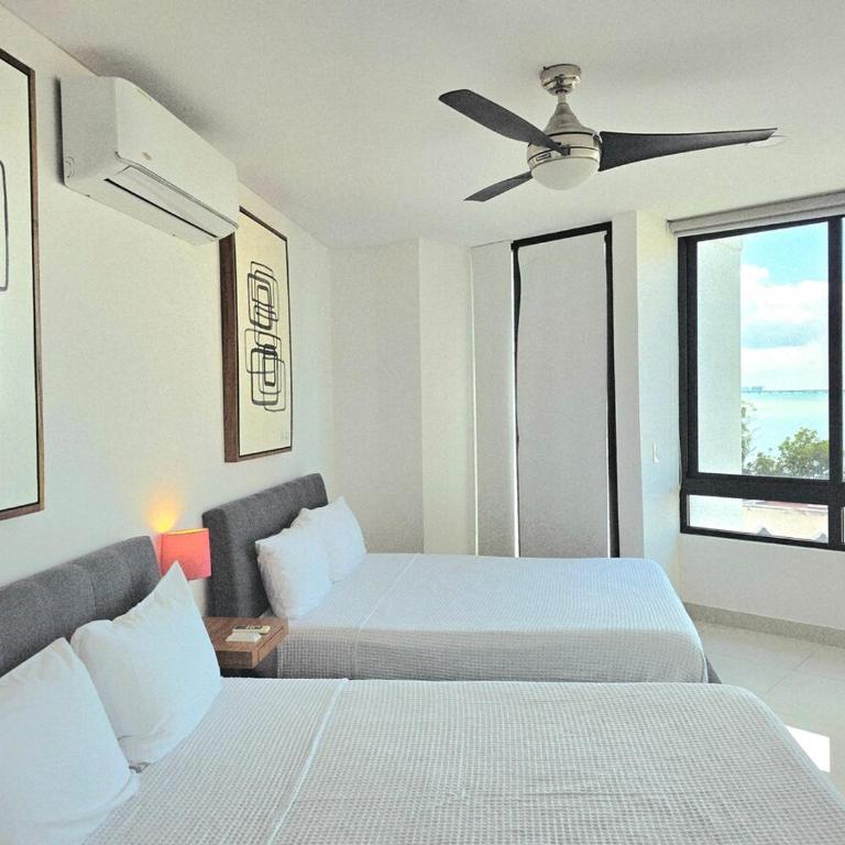 TAKH, Elegant Condo 2BR Rooftop Pool Ocean View & Balcony lagoon view - Apartamento Familiar de 2 dormitorios con vistas - 29