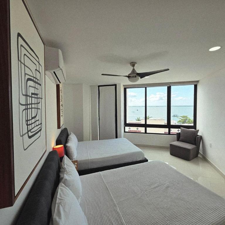 TAKH, Elegant Condo 2BR Rooftop Pool Ocean View & Balcony lagoon view - Apartamento Familiar de 2 dormitorios con vistas - 34