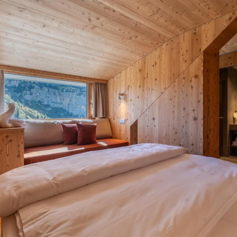 Hospiz Passo Gardena - Habitación Cuádruple con vistas a la montaña - 12