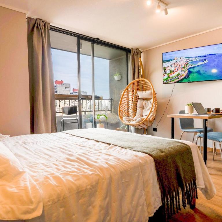 Metro Toesca a 650 m · Studio con terraza - Apartamento de 1 dormitorio - 1