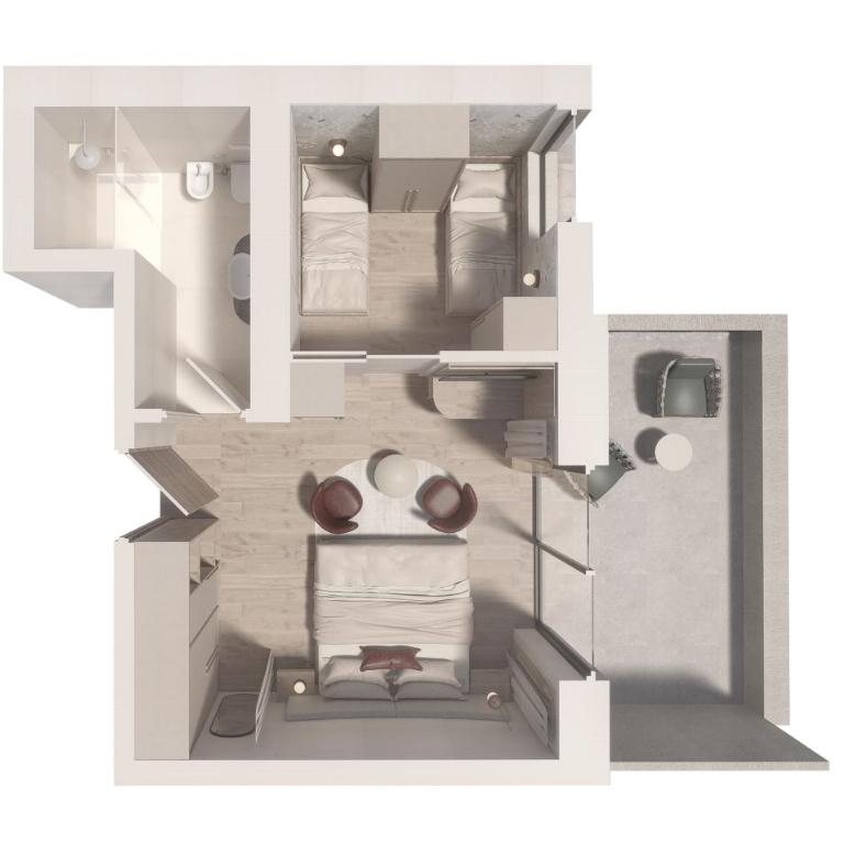 Biancaneve Family Hotel - Suite con 2 Camere da Letto - 1