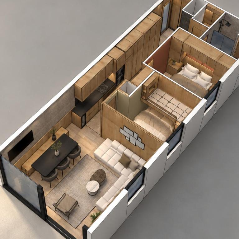 Appartement au centre, près des pistes, avec WIFI, jusqu'à 6 personnes - Appartement 1 Chambre - 4