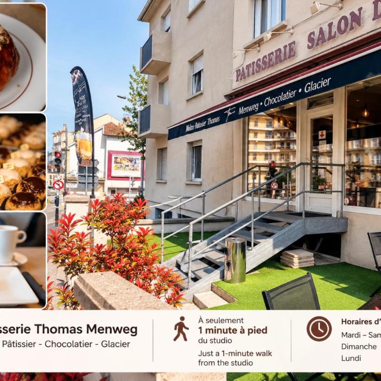 Stylish studio with balcony & parking in Metz - Apartment mit 1 Schlafzimmer - 19