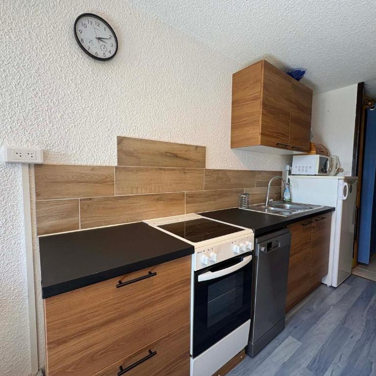 Studio cabine cosy vue sur pistes - 4 pers. - Studio - 6