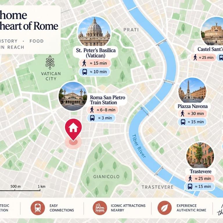 Spacious apartment for 5 - San Pietro Station - Apartment mit 2 Schlafzimmern und Balkon - 2