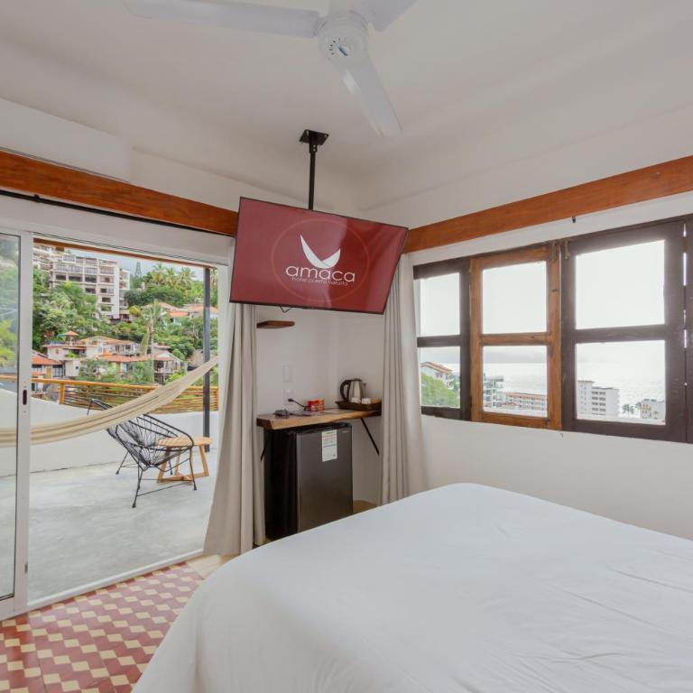 Amaca Petit Hotel - Zona Romántica - Puerto Vallarta - Adults Only - Habitación Doble Deluxe con balcón y vistas al mar - 4