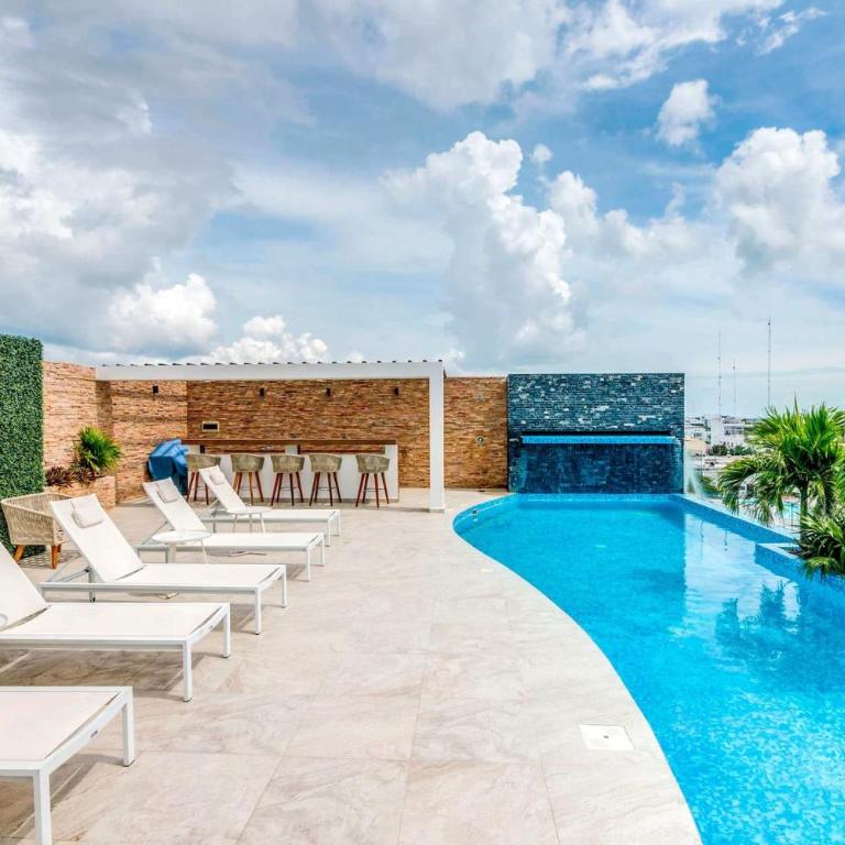 Rooftop Pool Vibes Steps To 5Th Avenue & Beach - Apartment mit 1 Schlafzimmer und Balkon - 14