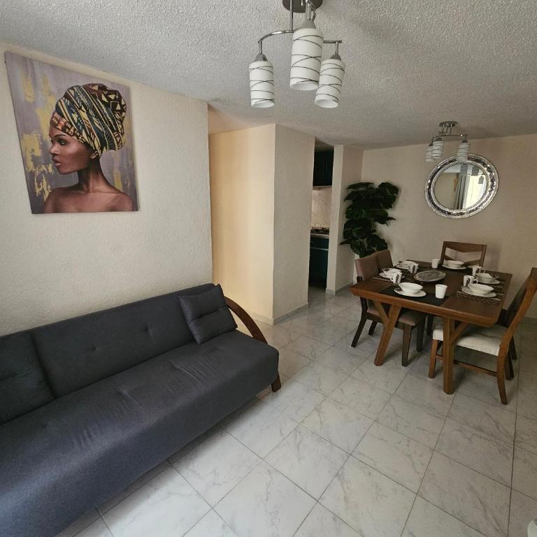 El depa de Natalia a min de aeropuerto y estadio GNP - Apartment mit 2 Schlafzimmern - 1