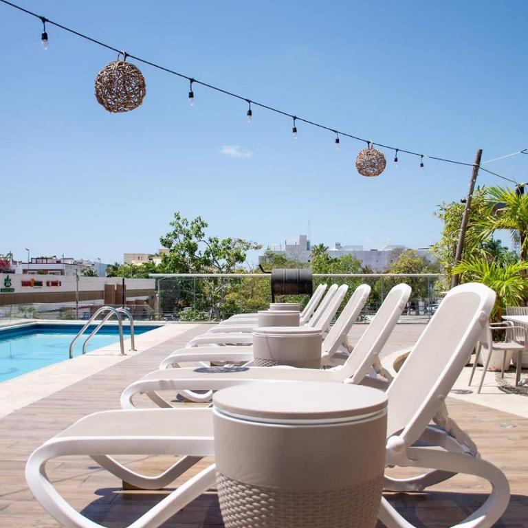 Caribbean Family Escape 2BR Close 5th av and Beach Rooftop hotel - Apartamento de 2 dormitorios con balcón - 37