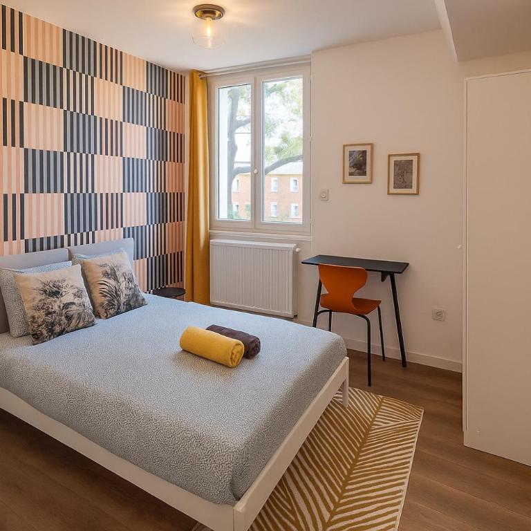 Jean Jaurès Maison Familiale 5 chambres 10 pers avec Extérieur - Linge & Ménage Inclus - Maison 5 Chambres - 16