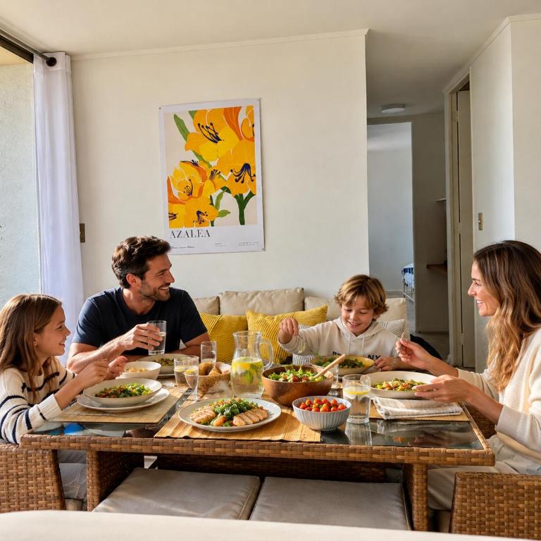 Movistar Arena 18, Estadio Nacional, 7 personas, 3 dormitorios para máxima privacidad, cocina completamente equipada, mallas de seguridad nuevas, parking de arriendo - One-Bedroom Apartment - 1