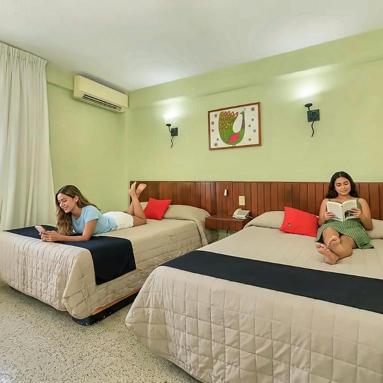 Palette Hotel Batab, Cancun - Habitación Doble Estándar con 2 camas dobles - 1