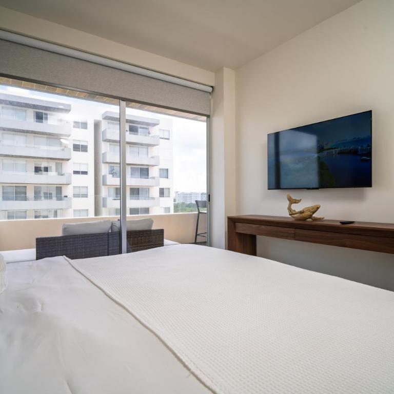 Moderno con diseño de autor en Areka Tower - Two-Bedroom Apartment with Balcony - 6