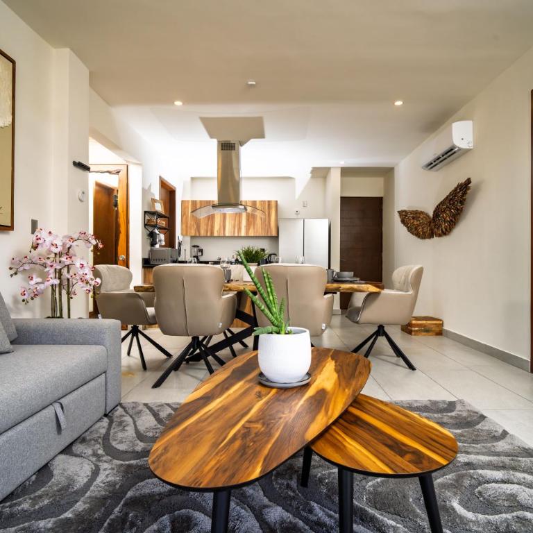 Moderno con diseño de autor en Areka Tower - Two-Bedroom Apartment with Balcony - 1