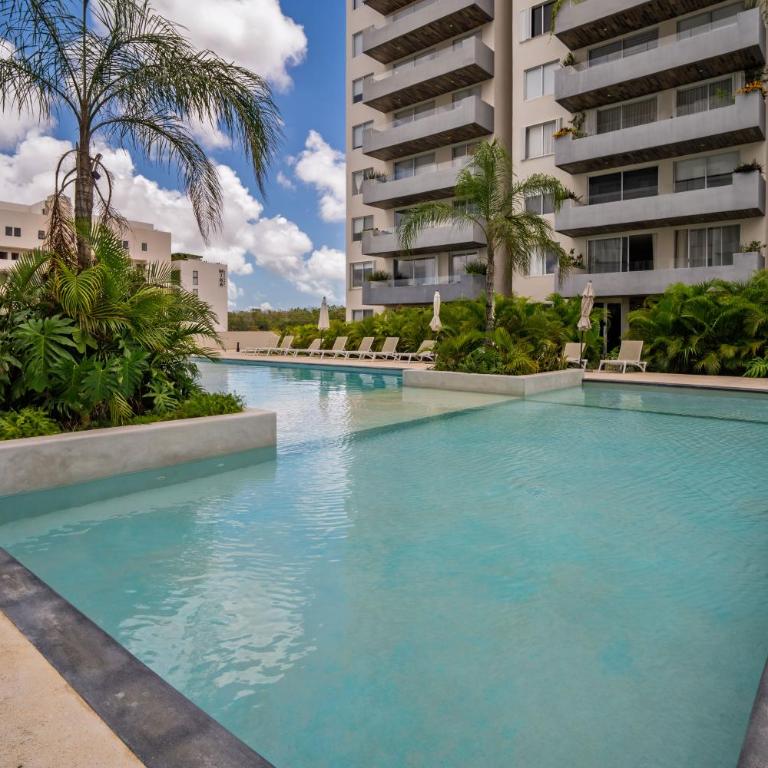 Moderno con diseño de autor en Areka Tower - Two-Bedroom Apartment with Balcony - 22