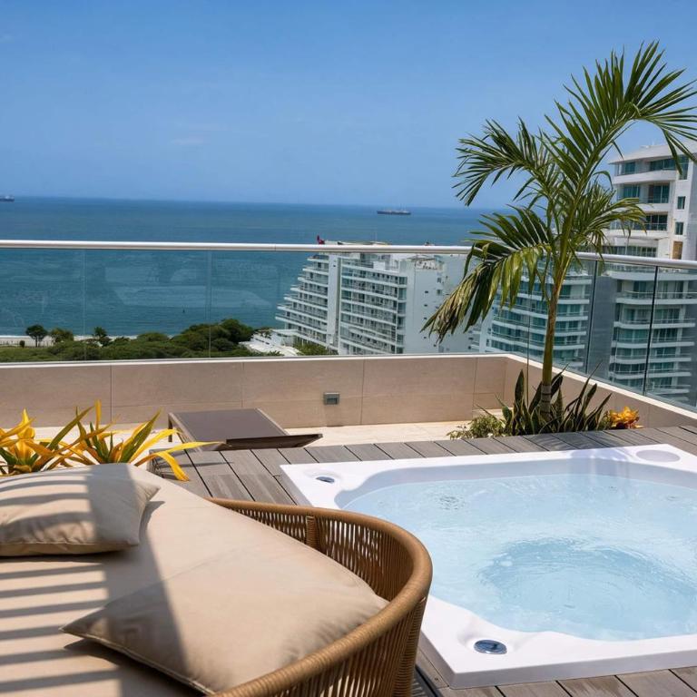 Apartamento Condominio de Lujo, Playa Dormida - One-Bedroom Apartment with Balcony - 4