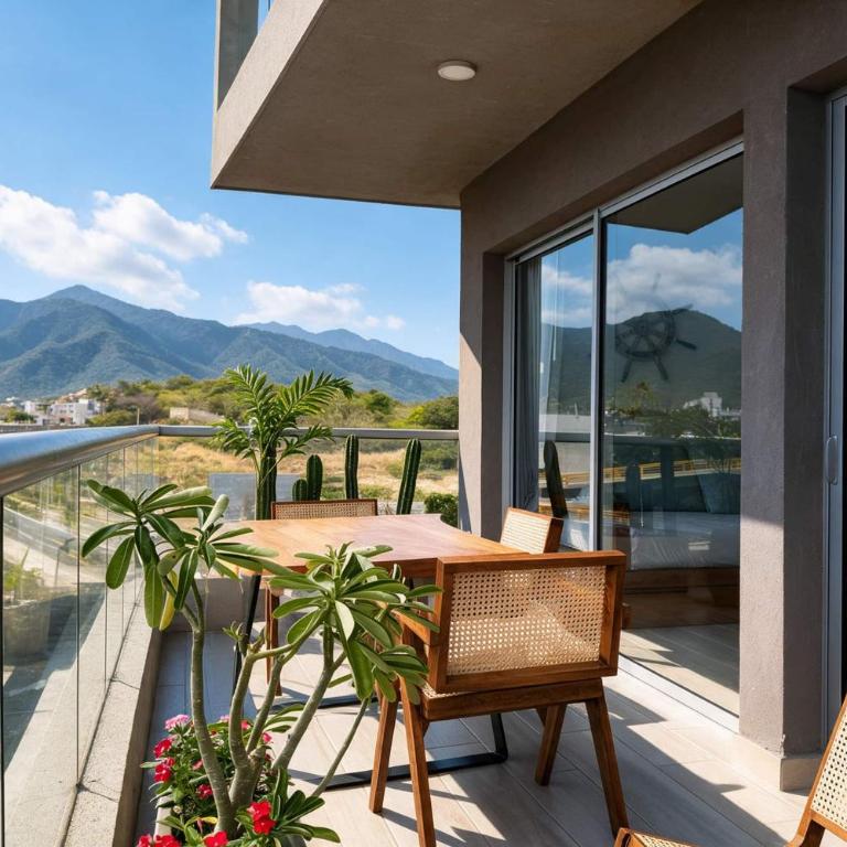 Apartamento Condominio de Lujo, Playa Dormida - One-Bedroom Apartment with Balcony - 13