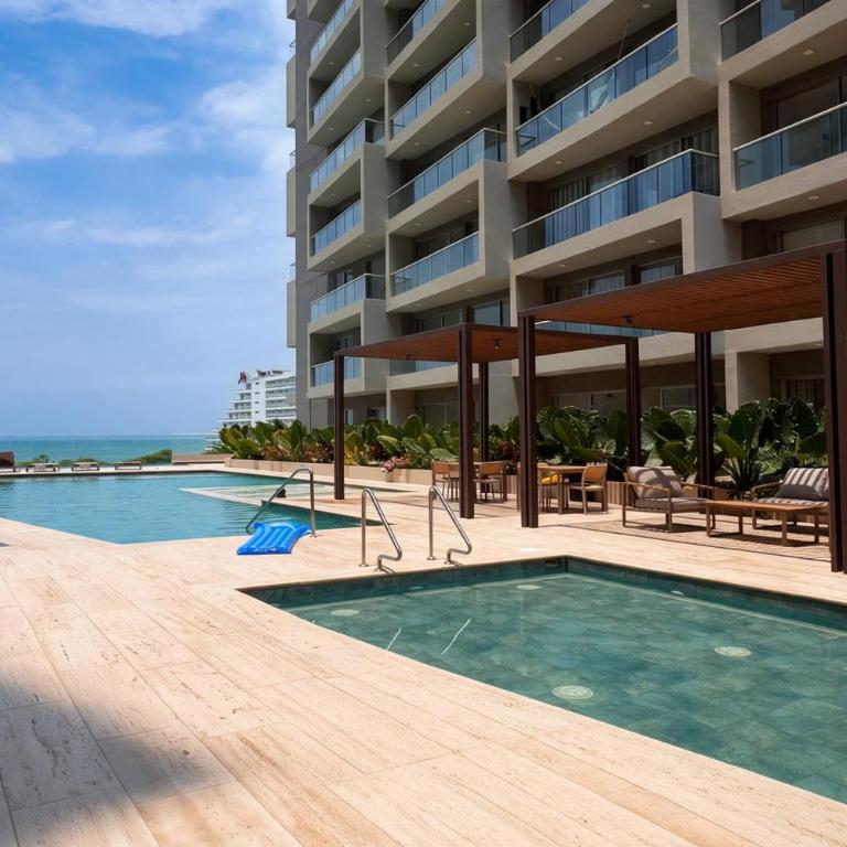 Apartamento Condominio de Lujo, Playa Dormida - One-Bedroom Apartment with Balcony - 15
