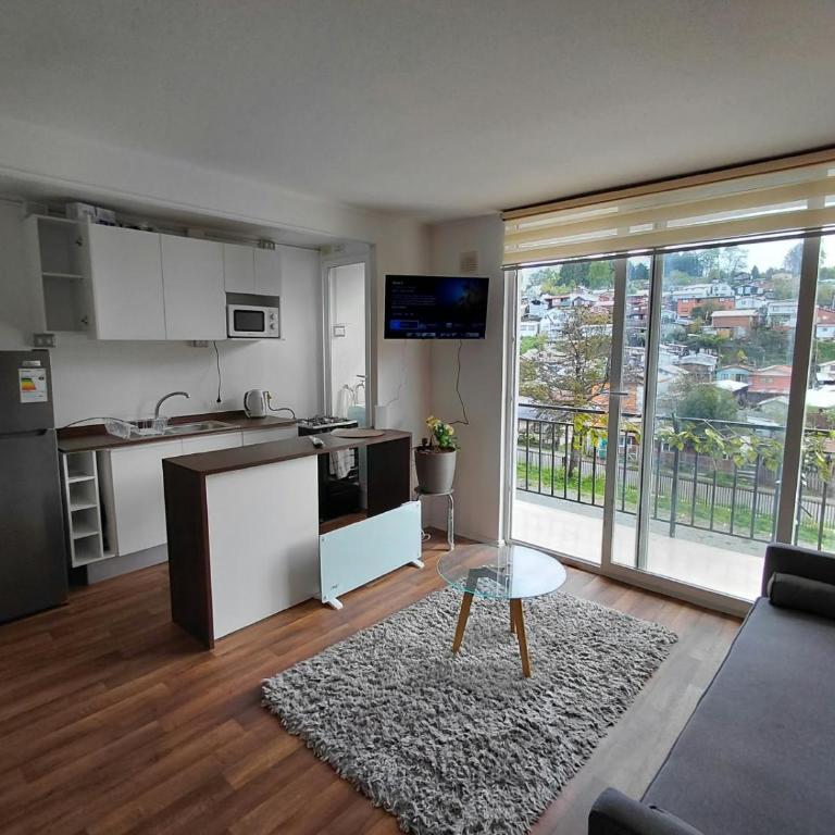 Escapada perfecta en villarrica depto céntrico y cerca a terminal de buses - Three-Bedroom Deluxe Apartment - 6