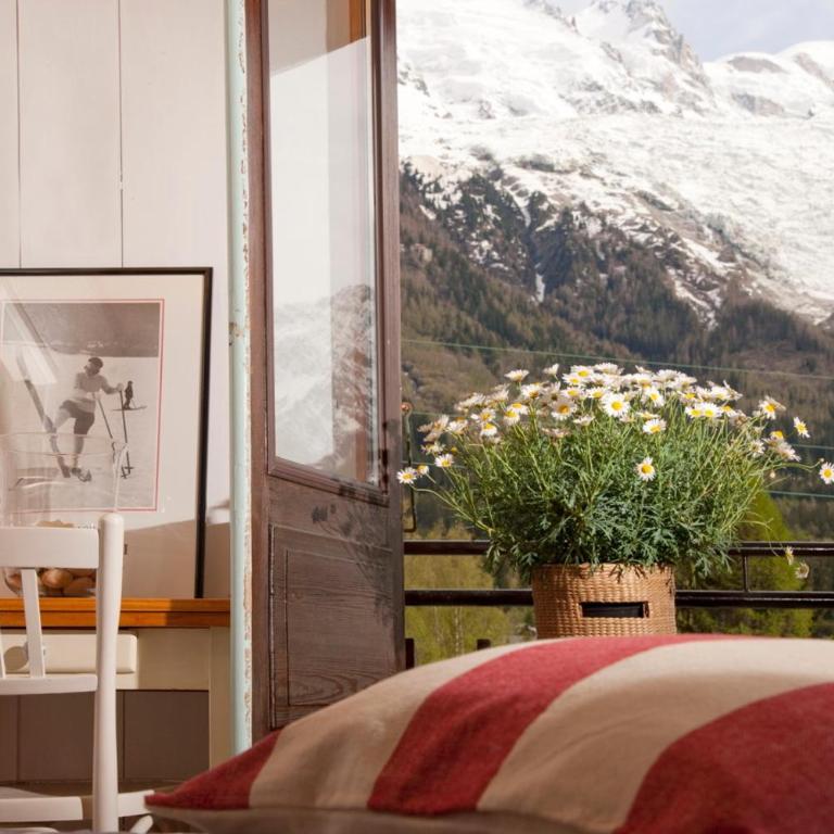 La Chaumière Mountain Lodge - Camera Doppia con Letti Singoli con Balcone e Vista sul Monte Bianco - 5