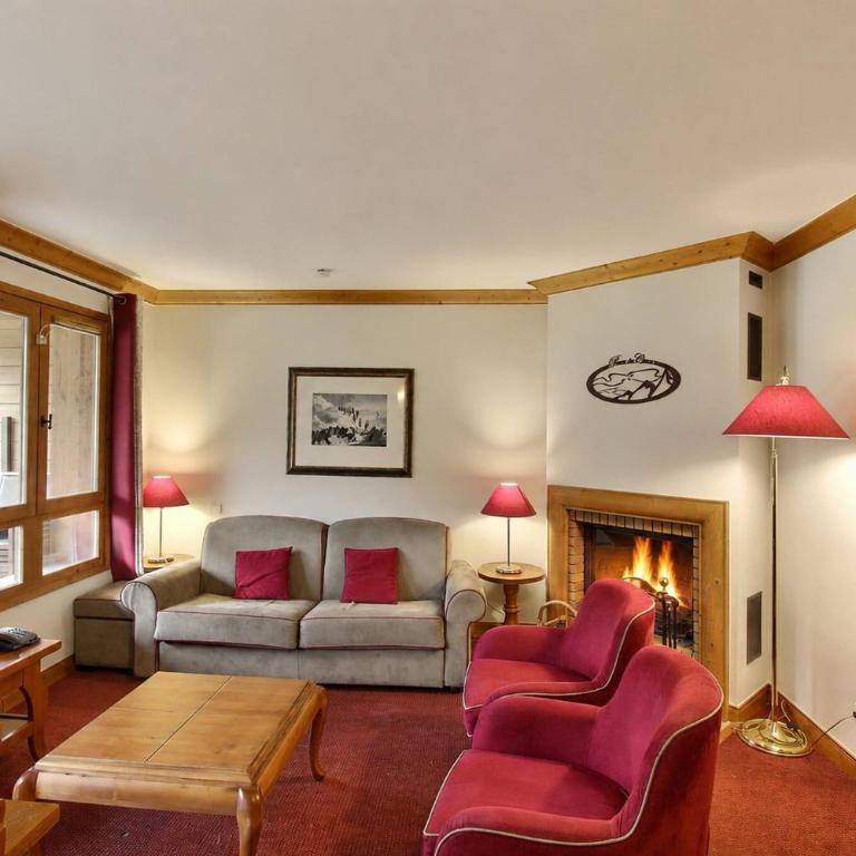 Arc 1950, Appartement 2 chambres Duplex & Cheminée, 6 pers, Vue Montagne, Sauna, Hammam, Jacuzzi, salle de fitness, Piscine intérieure chauffée - Apartment mit 2 Schlafzimmern und Bergblick - 1