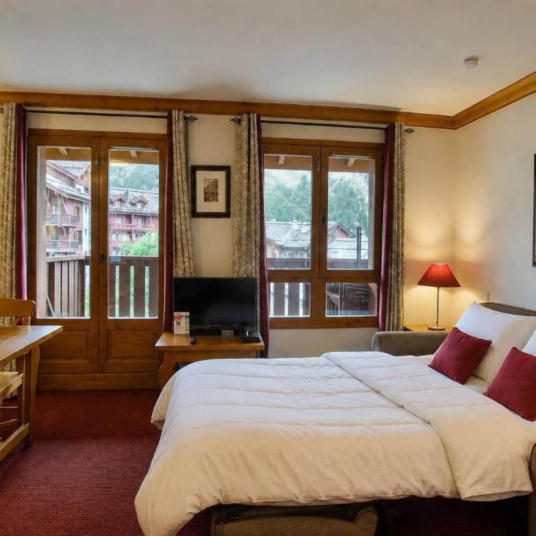 Arc 1950, Appartement 2 chambres Duplex & Cheminée, 6 pers, Vue Montagne, Sauna, Hammam, Jacuzzi, salle de fitness, Piscine intérieure chauffée - Apartment mit 2 Schlafzimmern und Bergblick - 3