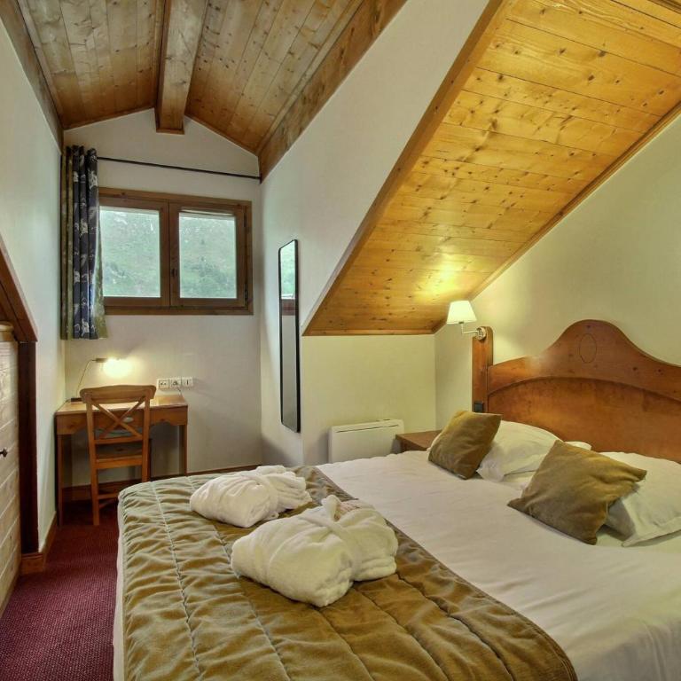 Arc 1950, Appartement 2 chambres Duplex & Cheminée, 6 pers, Vue Montagne, Sauna, Hammam, Jacuzzi, salle de fitness, Piscine intérieure chauffée - Apartment mit 2 Schlafzimmern und Bergblick - 7