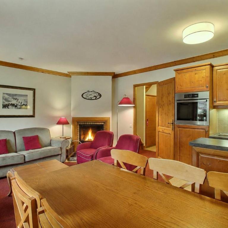 Arc 1950, Appartement 2 chambres Duplex & Cheminée, 6 pers, Vue Montagne, Sauna, Hammam, Jacuzzi, salle de fitness, Piscine intérieure chauffée - Apartment mit 2 Schlafzimmern und Bergblick - 13