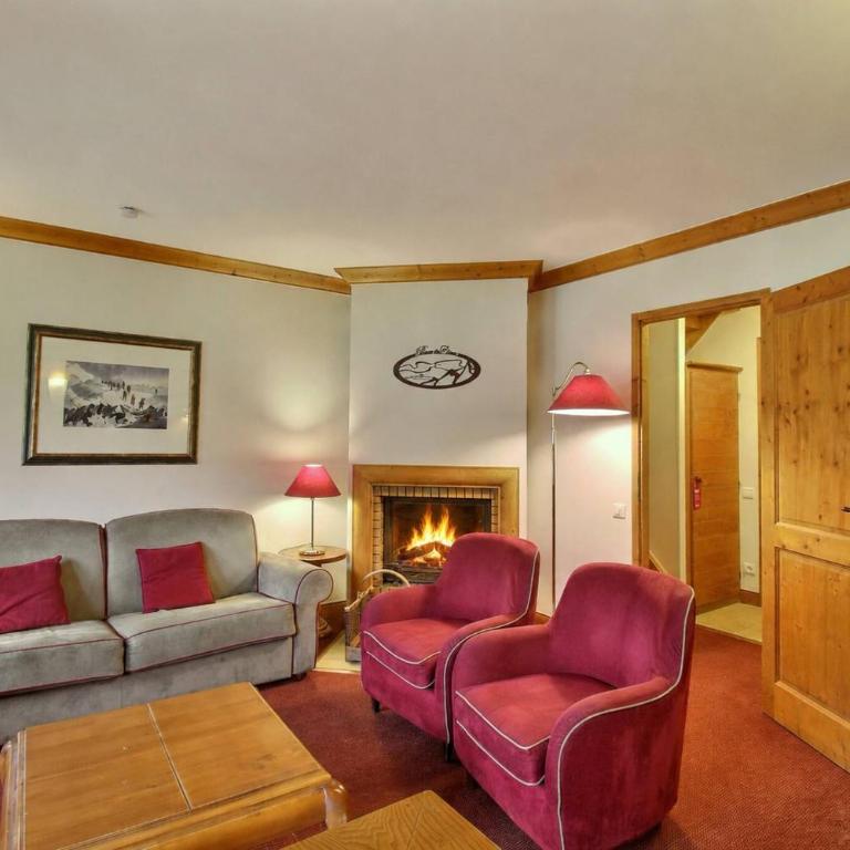 Arc 1950, Appartement 2 chambres Duplex & Cheminée, 6 pers, Vue Montagne, Sauna, Hammam, Jacuzzi, salle de fitness, Piscine intérieure chauffée - Apartment mit 2 Schlafzimmern und Bergblick - 16