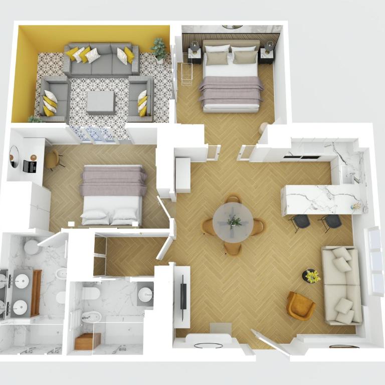 Exclusive Private courtyard by San Lorenzo - Two-Bedroom Apartment - 31