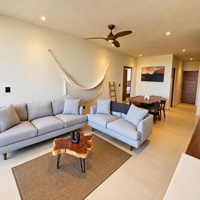 Mayan View Tulum - Two-Bedroom Deluxe Apartment with Garden View - 45