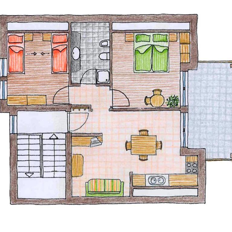 Haus Alpenjuval - Apartamento de 2 dormitorios - 4