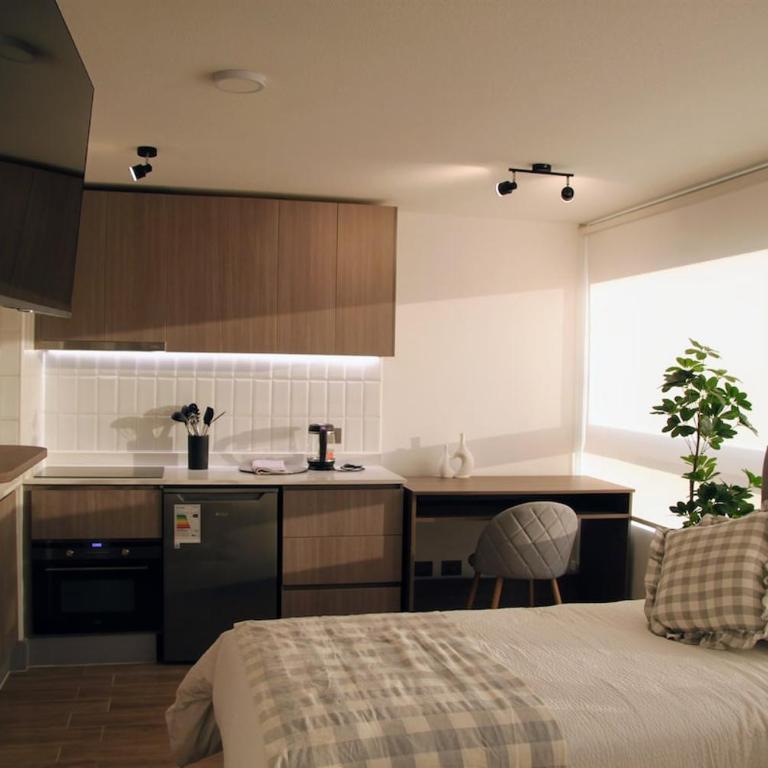 Estudio con dos camas individuales en Ñuñoa - Apartamento de 1 dormitorio - 1