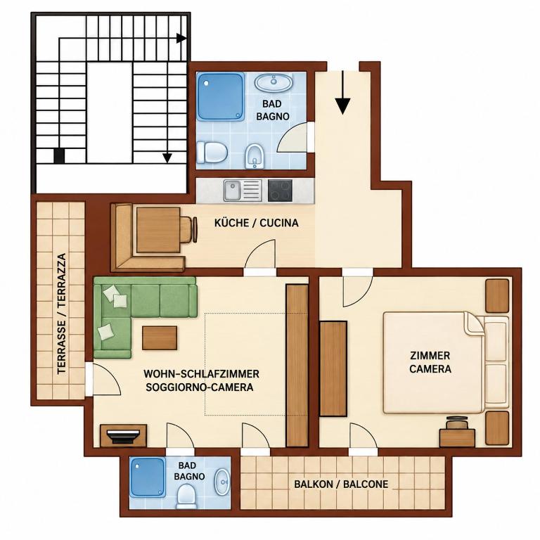 Ferienwohnungen Pichler - Apartamento de 1 dormitorio - 8