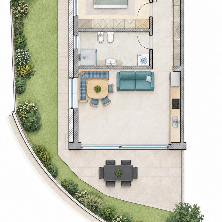 Panorama Apartments Schmied - Vöran - Apartamento de 1 dormitorio - 54