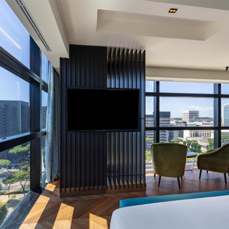 Hilton Rome Eur La Lama - Camera Angolare King Executive con Accesso Lounge - 3