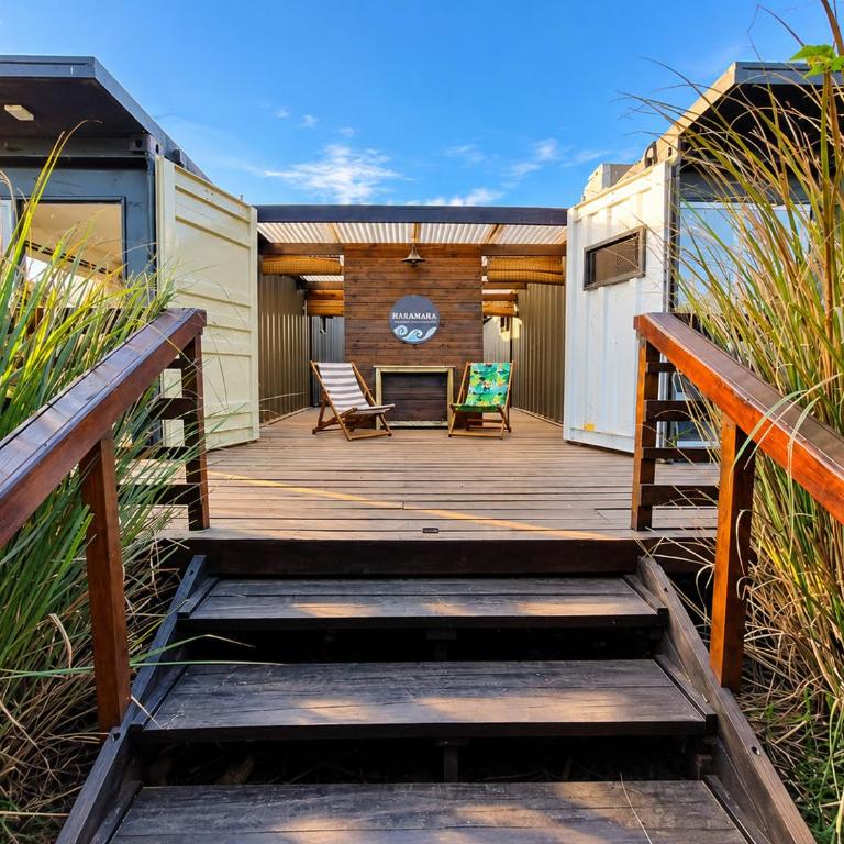 Casa Duck - Casa Container con deck y vista al mar para 2 personas con parrilla - Hola Sur - Casa con 1 dormitorio - 2
