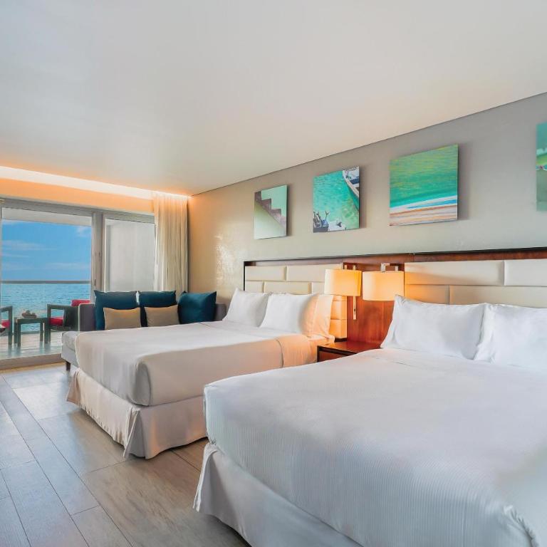 Hilton Vallarta Riviera All-Inclusive Resort,Puerto Vallarta - Habitación con 2 camas grandes y vistas premier al mar - 3