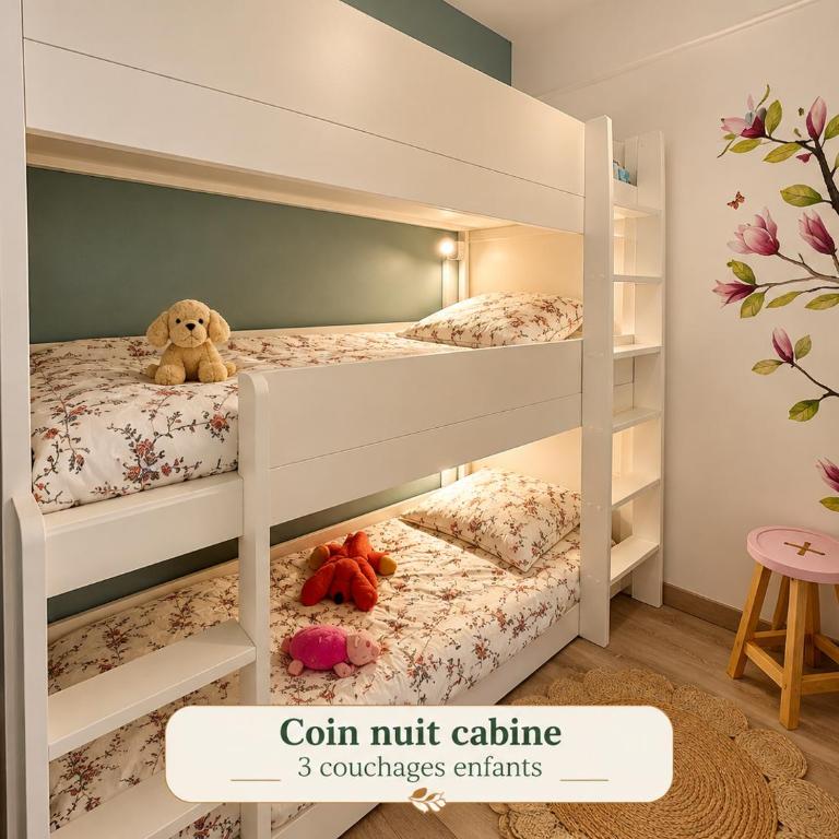 BedinReims la capsule cocon luxueux au cœur de Reims avec free Park - Two-Bedroom Apartment - 15