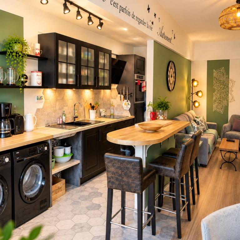 BedinReims la capsule cocon luxueux au cœur de Reims avec free Park - Two-Bedroom Apartment - 16