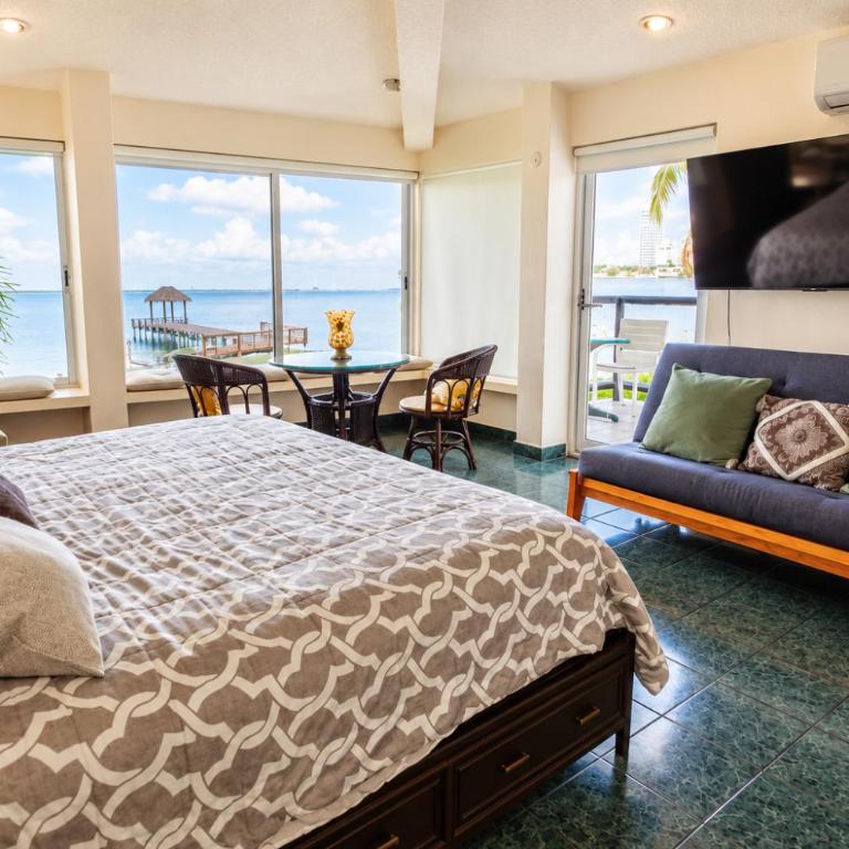 Casa Playa en Zona Hotelera de Cancún - One-Bedroom Apartment with Sea View and Balcony - 40