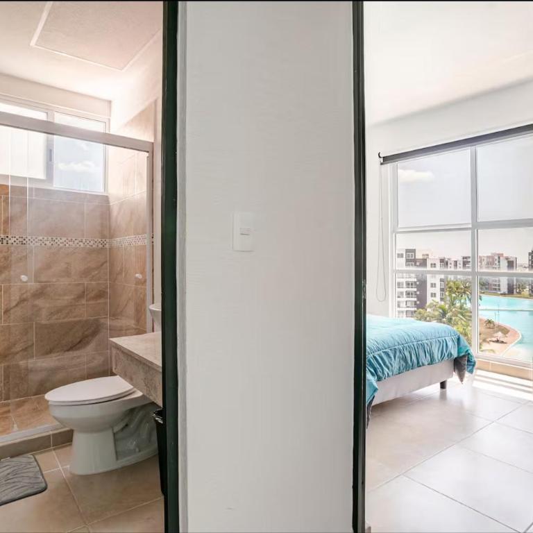 departamento con laguna artificial - Two-Bedroom Apartment - 77