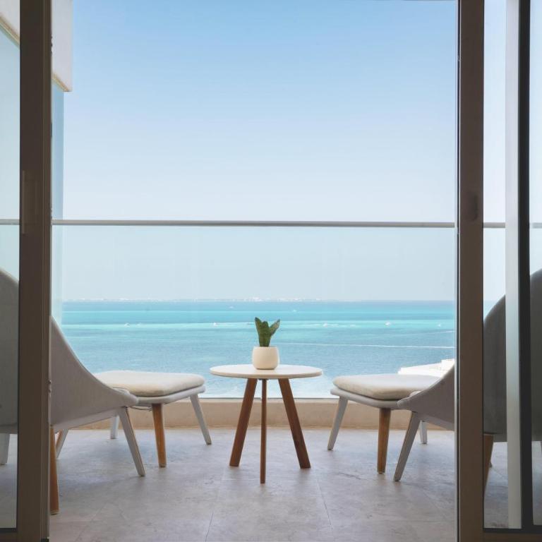 Amare Cancun Adults Only All-Inclusive Resort, Curio Hilton - Suite Junior con 2 camas dobles y vistas al mar - 1