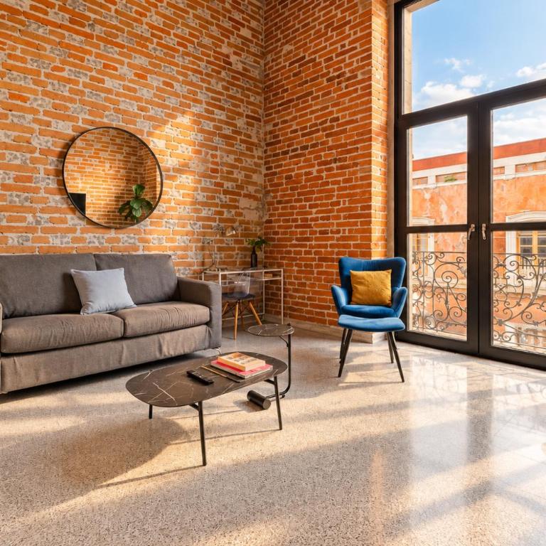 Loft #102 en centro histórico con balcones y terraza común - Apartamento de 1 dormitorio - 1