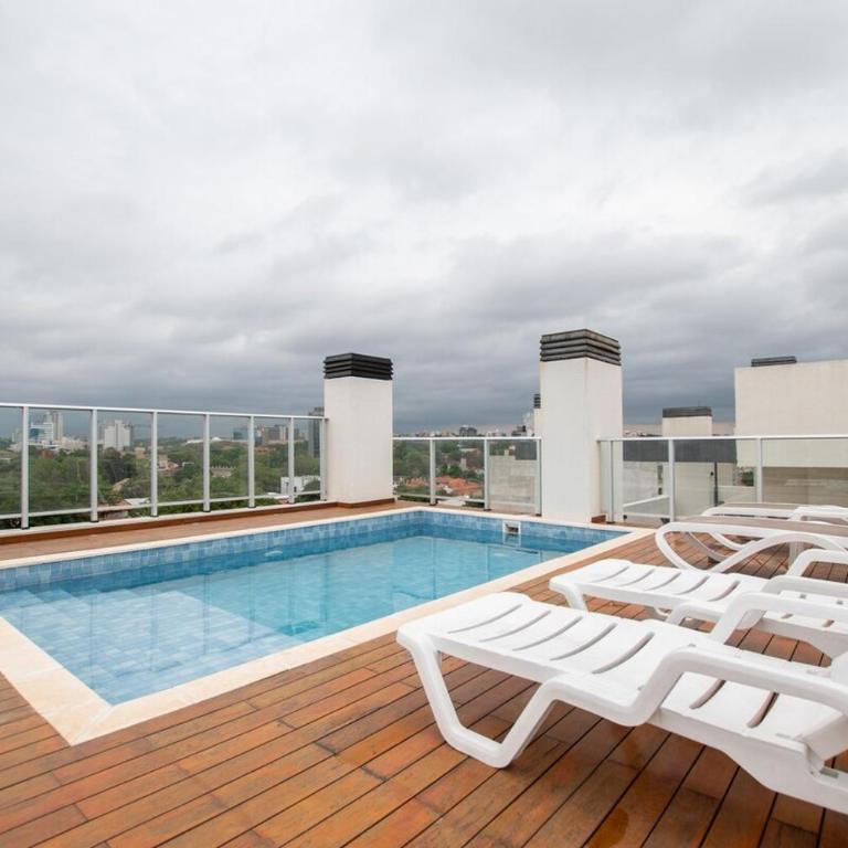 Villa Morra 1BR Pool Balcony & BBQ - Apartamento - 41