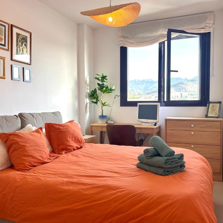 Newly built, colorful apartment with sea views - Apartment mit 2 Schlafzimmern, einem Balkon und Meerblick - 5