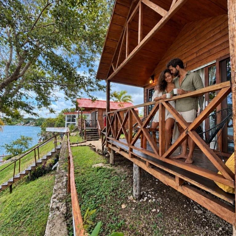 Hotel My Love Bacalar Lagoon Front -Gratis Renta Kayyaks - Bungalow Deluxe Lagoon View with Terrace - 9