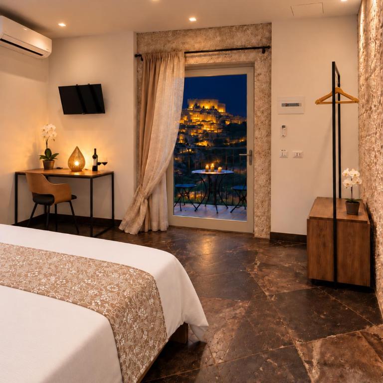 B&B Cuore Barocco - Camera Matrimoniale con Vista Città - 4