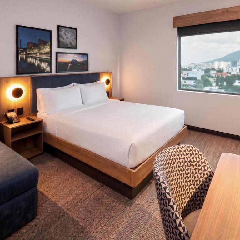 Hampton by Hilton Monterrey Tecnológico - Habitación con cama grande - 5